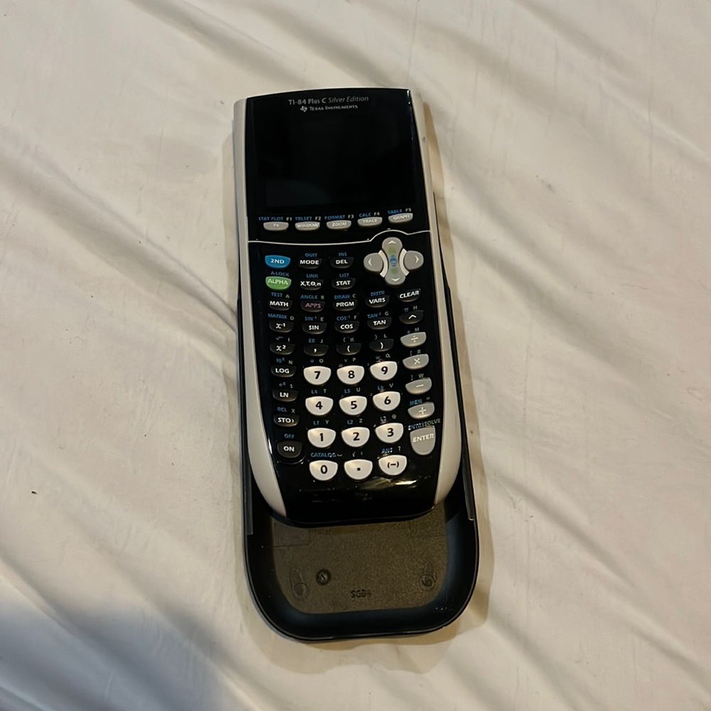 TI-84 Plus C silver edition graphing calculator